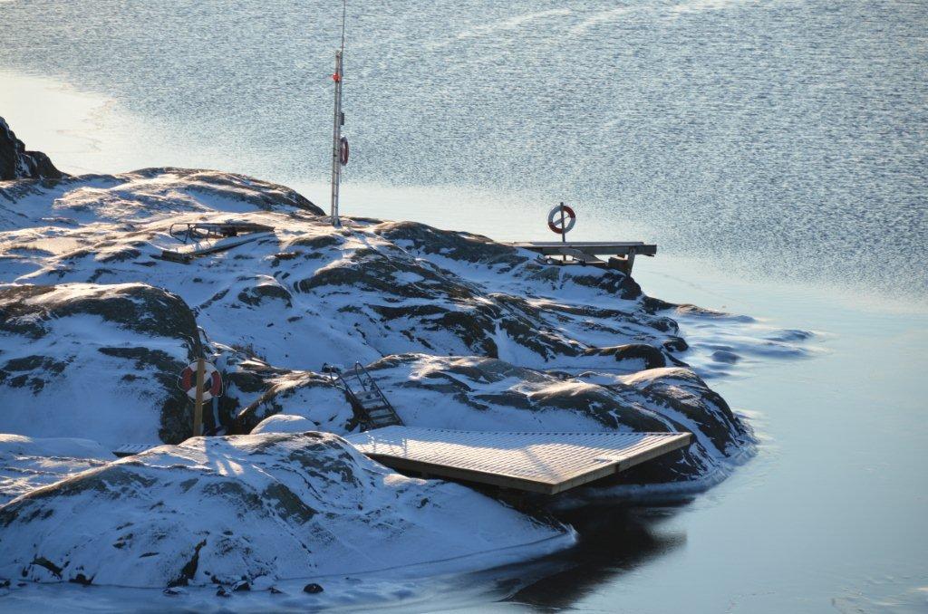 Vinter och is runt Hrn